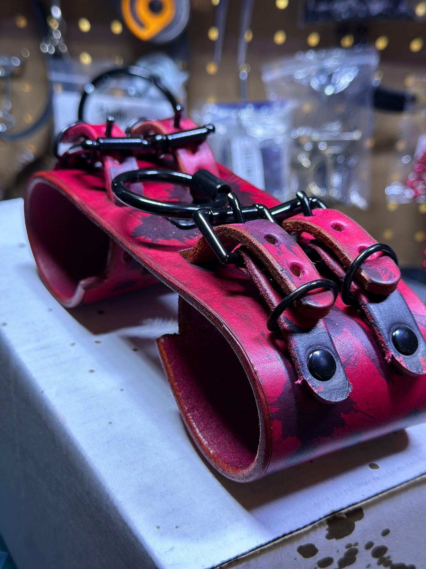 One Piece Red w/ Black Splatter Restraint